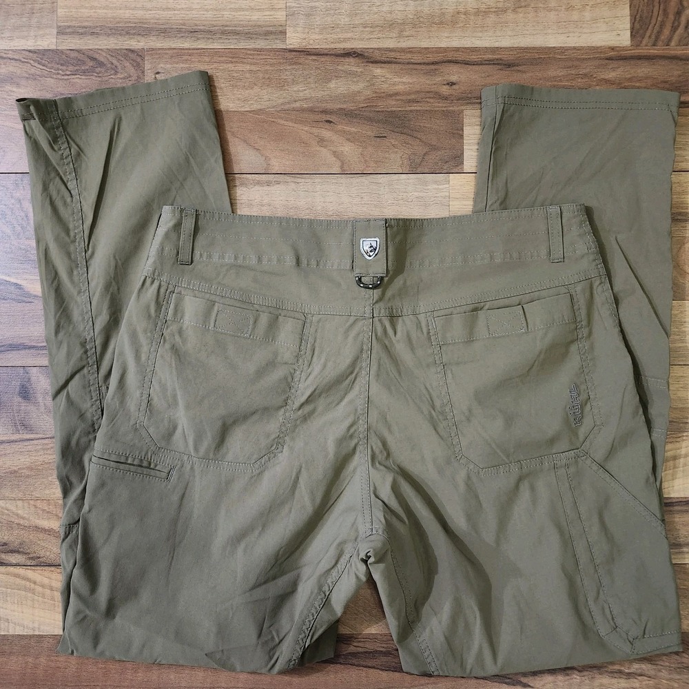 Kuhl Renegade Rock Pants Hiking Stretch Size 36×32 Brown/Olive Euc